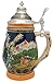 0.6 Liter | OktoberfestHaus Oktoberfest Mugs German Beer Festival Scene Tankard Ceramic Beer Stein Beer Lovers Gifts With Lid Jarras Para Beber Cerveza