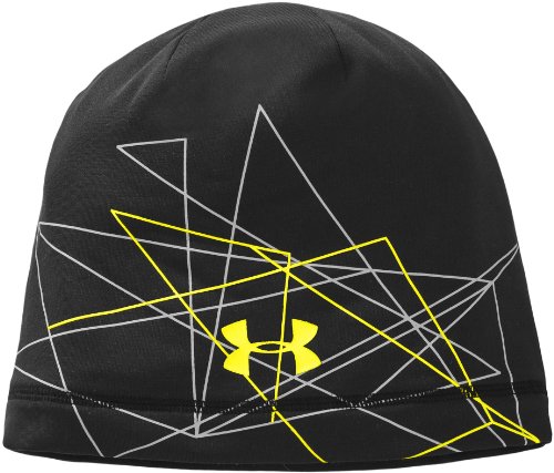Mens UA Glow-in-the-Dark Running Beanie Headwear by Under Armour