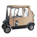 Fairway Deluxe 3-Sided Golf Car Enclosure - Sand