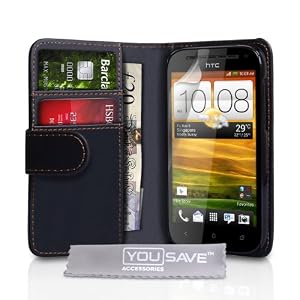 Custodia Universale In Pelle Per HTC One SV / One XL / One X+ &ndash; Taglia L, Con Clip Cintura