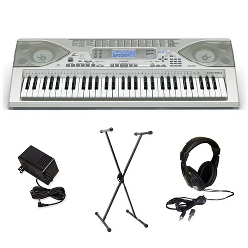MusicalInstruments: Casio CTK900 Electronic Keyboard with Premium Accessories Package
