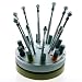 Profesional Mini Screwdriver Set of 10 Assortment with Heavy Metal Base with Extra Blades Swiss Made