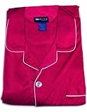 Famous Brand - Big Mens Long Sleeve Pajamas, Red Berry