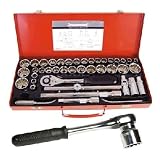  : SILVERLINE 42 PIECE 1/2'' DRIVE METRIC / AF SOCKET WRENCH SET