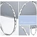 925 Sterling Silver Hoop Earrings, Gintan Silver Earrings Hoops 3mm Wide Diamond Cut Hoop Earrings Large Hoop Earrings Silver Endless Hoop Earrings for Women 30/40/50/60mm
