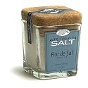 Portuguese "Flor de Sal" - Fleur de Sel -Gourmet Sea Salt in Glass Jar with Cork - 5.0 oz