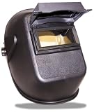 US Forge 88100 Easy Strike Welding Helmet with 2-Inch by 4-1/4-Inch Flip-Up Front Retainer, Black