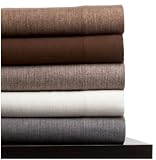 Pinzon 150-Gram Yarn-Dyed Herringbone Flannel Full Sheet Set, Grey