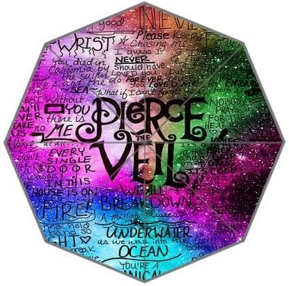 Diameter 43.5inch Custom Image Printed Fordable Umbrella Pierce The Veil