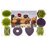 Coffret de mini-moules en silicone 25 pièces avec livre de 20 recettes inclus