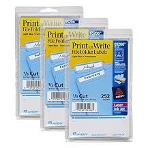 File Folder Labels- Light Blue(3 Packs)