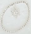 Pack of 4 Christmas Jewelry Snowflake Crystal Giftware Charm Bracelets