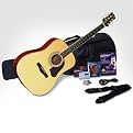 Silvertone SD50 Dreadnought Acoustic Guitar Pack, Natural - SD50PK
