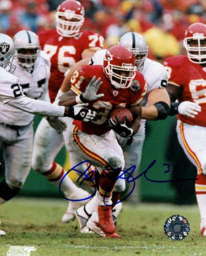 Priest Holmes Signed Photo 8x10 - Kansas City Chiefs-JSA - Autographed NFL Photos