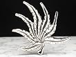 Silver Star "MJ" Marijuana Leaf Metal Belt Buckle