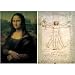La Gioconda & Hombre De Vitrubio, Leonardo Da Vinci (2 x 1000 pc puzzles) Mona Lisa & Virtrubio Man by Da Vinci