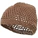 Hand Crocheted Beanies (01)-Khaki