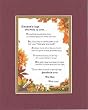 Touching and Heartfelt Poem for GrandParents - Grandma's Hugs are Made of Love Poem on 11 x 14 inches Double Beveled Matting