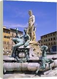 Neptune Fountain - 20 Inch Canvas Print (51 cm) by Robert Harding
