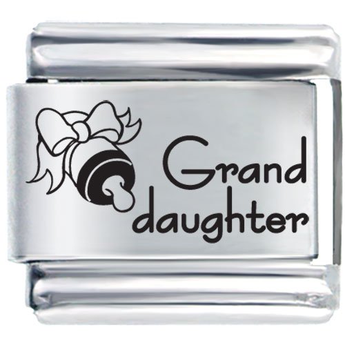 Grand Daughter Bottle Italian Charms Bracelet Link