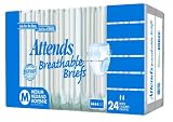Attends Breathable Fitted Briefs w/ Flex Tabs, Size Large, Bag/24