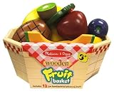 Deluxe Wooden Fruit Basket; includes 13 pcs of fruit