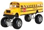 Big School Bus: Die Cast Yellow School Bus Large 8.5" Long with Monster Wheels!