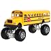 Big School Bus: Die Cast Yellow School Bus Large 8.5" Long with Monster Wheels!