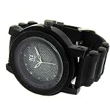 Discount Price New Men’s black iced out Floating stones bling bling hip hop watch big heavy large mans urban fashion designer