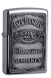 High Polished Chrome "Jack Daniel's Label" Lighter from Zippo