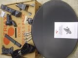 Satellite dish with single lnb, suitable for Sky, Freesat, zone 1 type