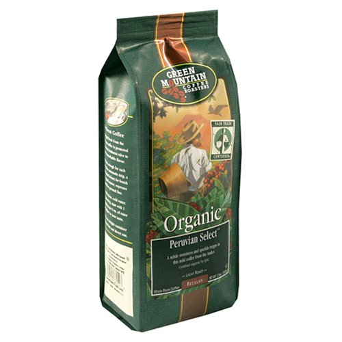 Green Mountain Coffee Fair Trade Organic Peruvian Select, 12-Ounce Bags (Pack of 3)