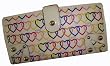 Xoxo Checkbook Wallet Love Link White Multi-colored