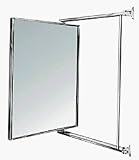 14 x 22 Chrome Swing-N-Vue Double Hinged Mirror