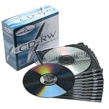 ProMedia CD-RW 10x 700MB/80Min (10-Pack Slim Jewel Case, Silver/Light Blue)