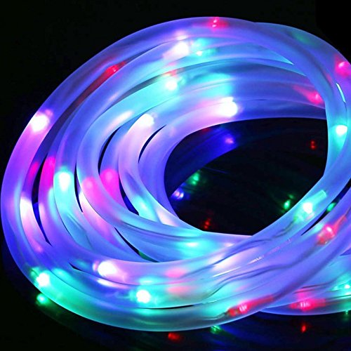 100LED 40FT Colorful Solar Rope Light Waterproof Outdoor Rope Lights, Portable, LED String Light with Light Sensor, Ideal for Wedding, Party, Decorations, Gardens, Lawn, Patio Sogrand Solar Light