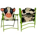 David Kirk Kids Barley Cow Folding Chair Set