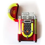 1x Red Music Jukebox Refillable Butane Cigar Cigarette Lighter w/ Lights