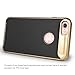 iPhone 7 Case, Orzly AirFrame for iPhone 7 – Lightweight & Slim-Fit Protective Bumper Frame & Case for iPhone 7 -Gold on Black