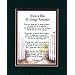 "Mom and Dad, I'll Always Remember" Touching 8x10 Poem, Double-matted in Dark Green Over Burgundy and Enhanced with Watercolor Graphics. An Anniversary Gift.