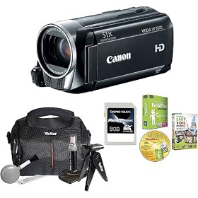 VIXIA HF R300 Camcorder w 8GB SD Card, SK401 Case and Software by Canon