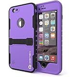 iPhone 6 Plus Waterproof Case, Ghostek Atomic Purple Apple iPhone 6 Plus Waterproof Case W/ Attached Screen Protector - Lifetime Warranty - Apple iPhone 6 Plus Slim Fitted Waterproof Shock proof Dust proof Dirt proof Snow proof Hard Shell Cover Case for iPhone 6 Plus GHOCAS192