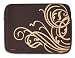 Laurex 17 Neoprene Notebook/Laptop Sleeve Case - Brown with Gold Wave