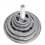 Body Solid 355 lbs Grey Hand Grip Olympic Plate OST355