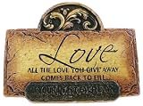 Review   / Beautiful Handcrafted & Painted Stoneware Garden Wall Sign