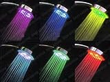 LED Showerhead Brausekopf Duschkopf Dusche Brause Kopfbrause Handbrause mit 6 Farben LED Beleuchtung