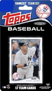 New York Yankees 2014 Topps Factory Sealed 17 Card Limited Edition MLB Baseball Licensed Team Set with Derek Jeter Plus