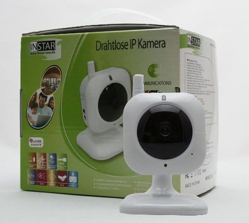GERMAN BRAND! INSTAR IN-3001 (white) WLAN IP Camera with 2-way Audio function, FTP and Email Alarm, Motion Detection, Microphone / Audio Out and Alarm IO In/Output. For MAC / Windows / Linux / Android and IPhone!