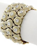 Sparkling Ivory and Gold Bracelet