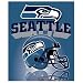 Seattle Seahawks Light Weight Fleece NFL Blanket (Grid Iron) (50